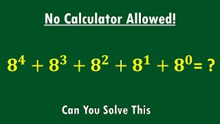 Nice Exponent Math Simplification || Math Olympiad || Simplify Without Using A Calculator