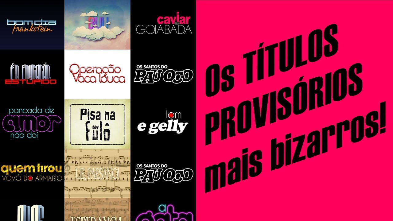 Os TÍTULOS PROVISÓRIOS mais bizarros das NOVELAS!