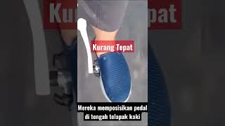 Posisi Ideal Kaki di Pedal #Z3 Story #Shorts