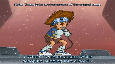 digimon adventure taichi singing "i wish"