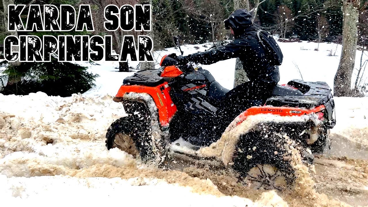 BURDAN DÖNEMEYİZ..AMA YİNEDE GİDELİM :) ATV LER PES ETTİ! KARDA SON ÇIRPINIŞLAR