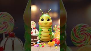 This Caterpillar Eats Everything Then Becomes Something Magical #shorts #toddlerlearning #butterfly