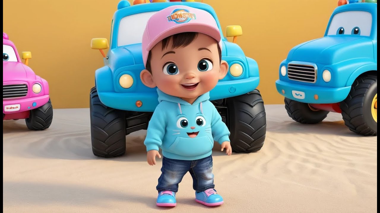 Monster Truck Counting Fun | Fun Action & Learning Video for Toddlers