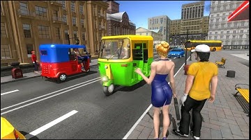 Modern Tuk Tuk Auto Rickshaw : Free Driving Games -  Android Gameplay | #2021 3D Tuk Tuk games