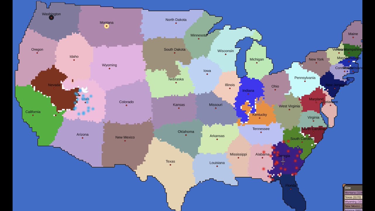 US Mainland States Battle Royale Ages Of Conflict YouTube Maxresdefault