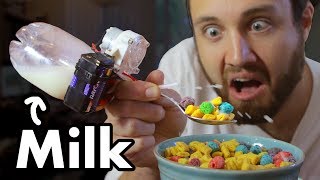 Anti-Soggy Cereal Spoon
The future is now, thanks to SCIENCE!!! Never eat soggy cereal again with the amazing milk injecting cereal spoon.
-CHECK OUT-
Physics Girl: https://goo.gl/CpqLKe (Im in this video)
Sufficiently Advanced: https://goo.gl/TV4hUs (Im in this video too)
PATREON: https://www.patreon.com/williamosman
FACEBOOK: https://www.facebook.com/williamosmanscience/
INSTAHAM: https://www.instagram.com/crabsandscience/
WEBSITE: http://www.williamosman.com/
CameraManJohn: http://www.johnwillner.com/
Tunes: Metahumans by Turbo Knight
YouTube: https://goo.gl/Z5D4Mr
Sound Cloud: https://goo.gl/WvCS1k
Laser-time music: https://www.youtube.com/CM4llst4rs Anti-Soggy Cereal Spoon