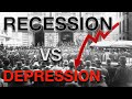🔵 What's the Difference Between a Recession and a Depression?