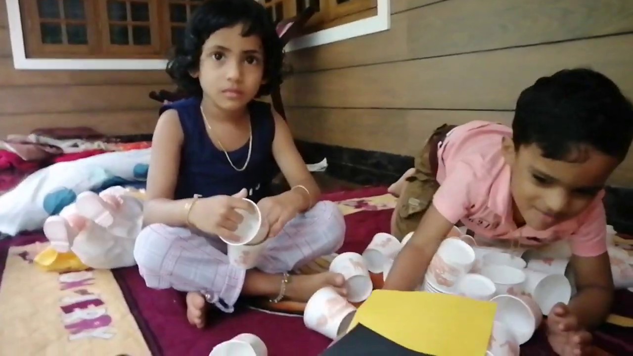 Paper cup games||stress relief game ||Learning with play games || for ...