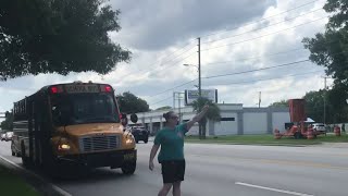 Orlando mom calls for end to cars speeding past stopped school bus
