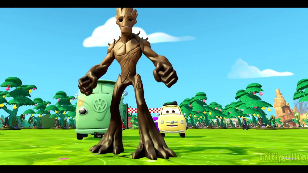 Грут из Стражи Галактики, Мультик игра про лошадки и Тачки Машинки мир ...