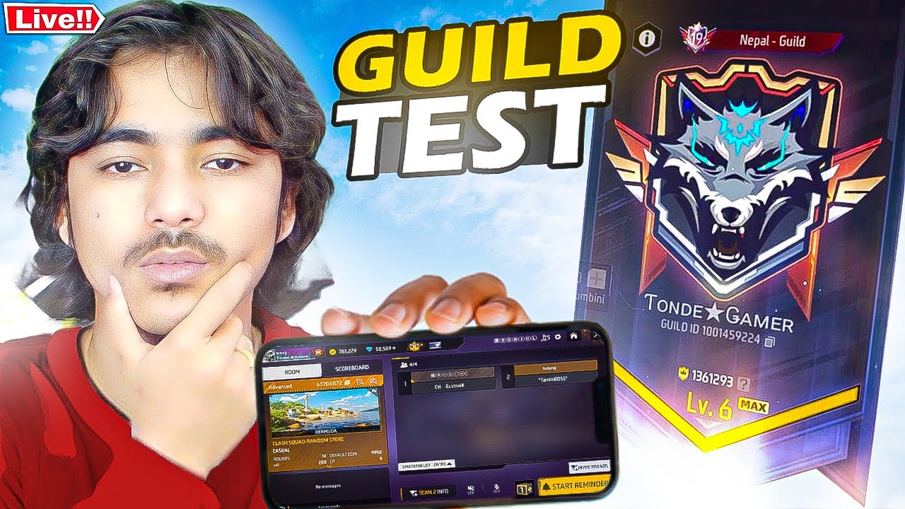 Live🔴Hardest Guild Test Laka Gamer😱 #freefirelive #lakagaming #shortfeed