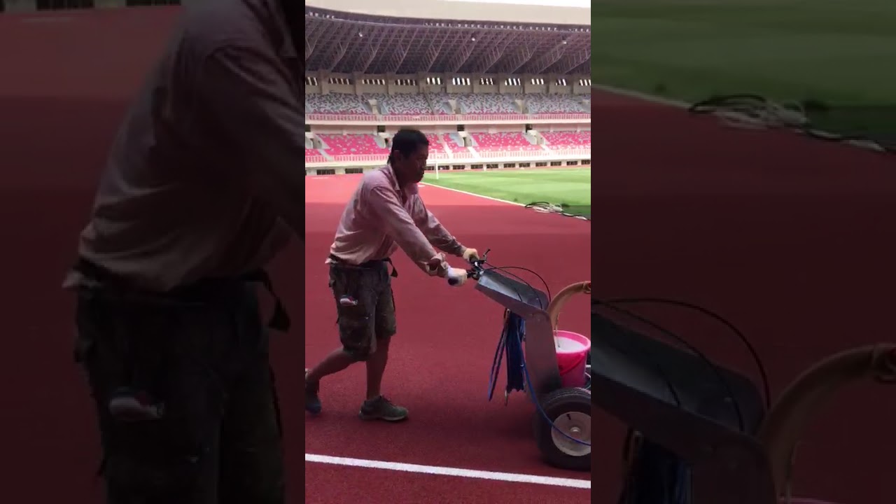 Athletic Running Track Line Marking