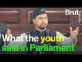 What indias youth said in parliament