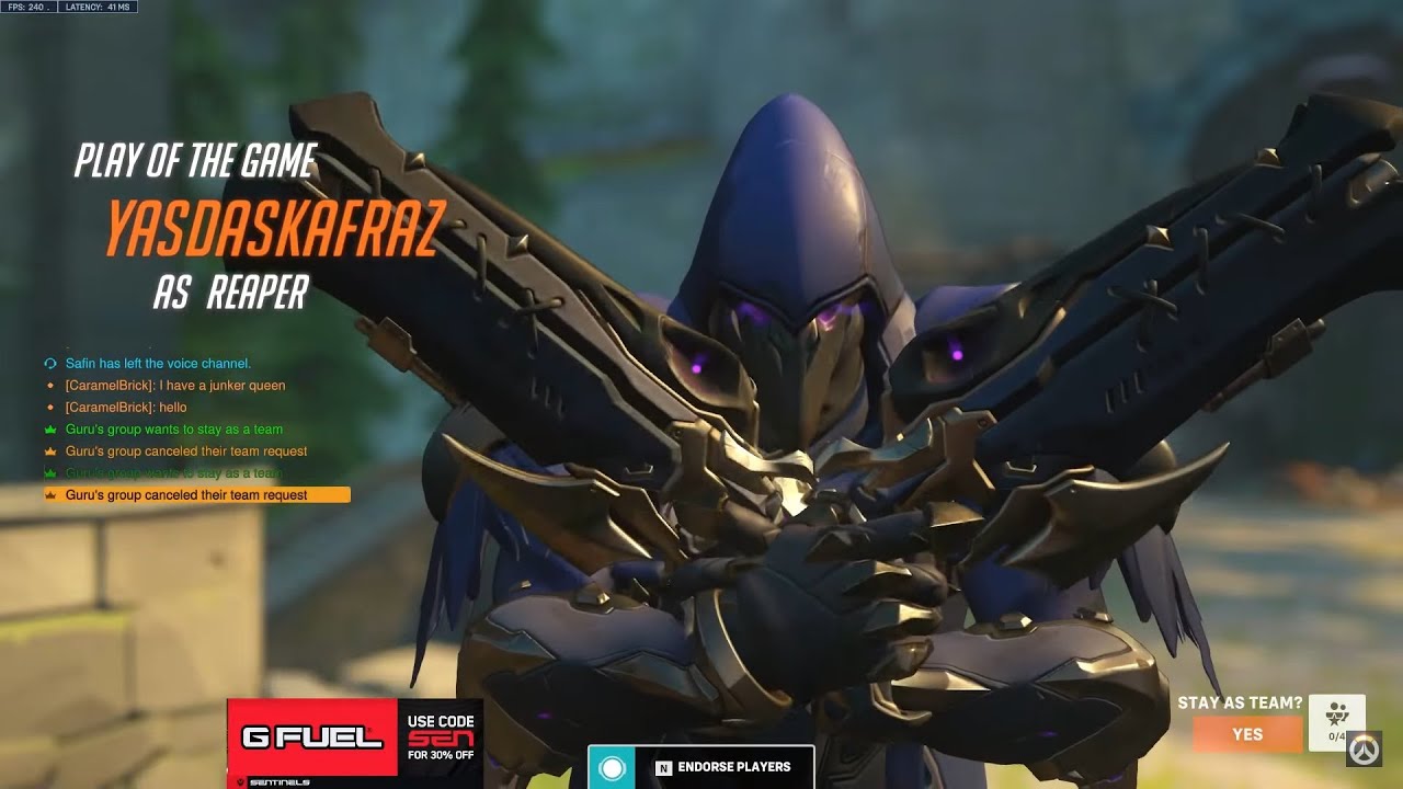 POTG! REAPER IS CRAZY! SUREFOUR REAPER GAMEPLAY OVERWATCH 2 SEASON 1