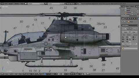 AH-1Z Viper - 3D Modelling with Blender | Part 1/2