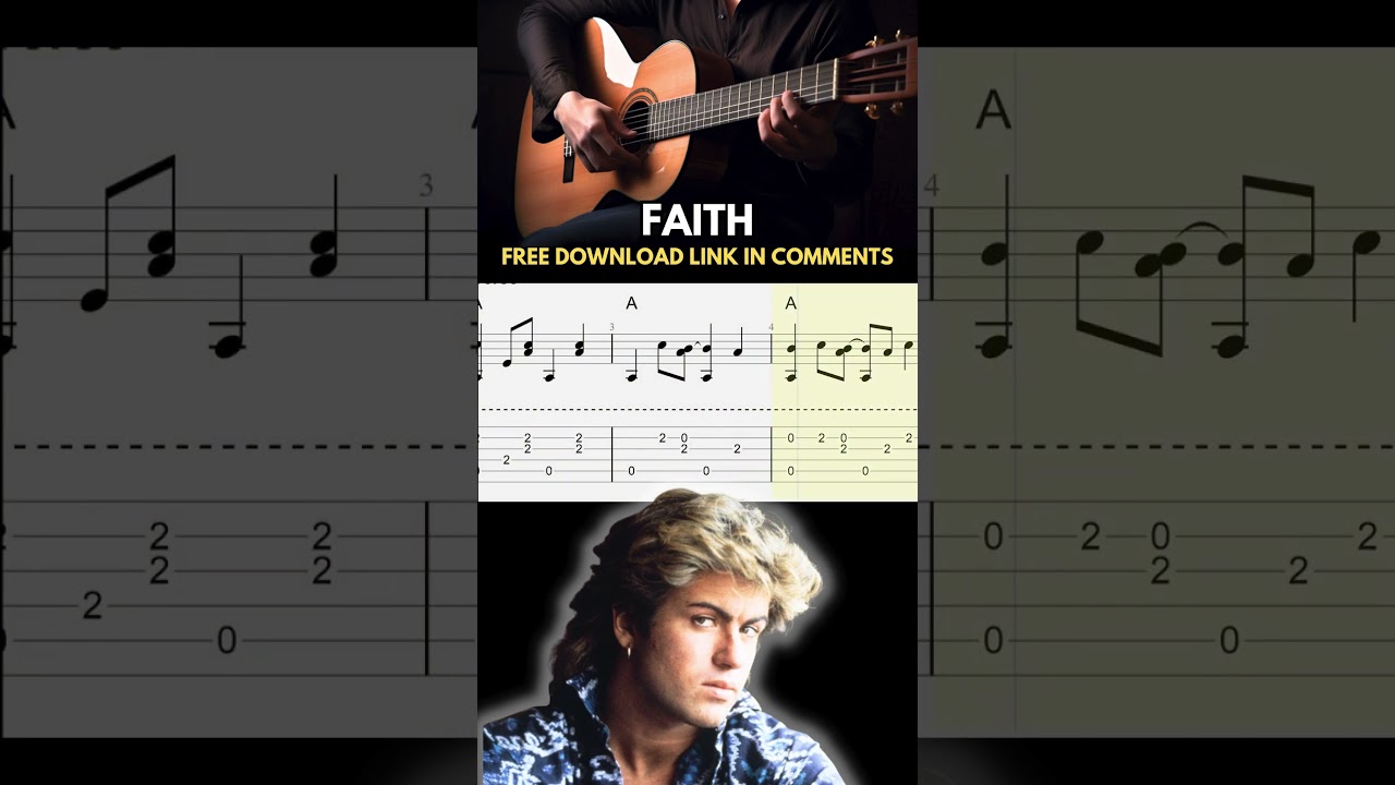Faith (George Michael) | Full Fingerstyle Guitar Tab