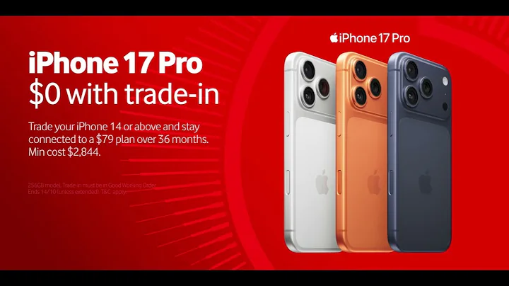 The all-new iPhone 17 Pro is here, get yours at Vodafone