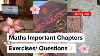 Maths Class 12 Imp Chapters/ Exercises/ Questions 🌸🌷| FBISE board exam!