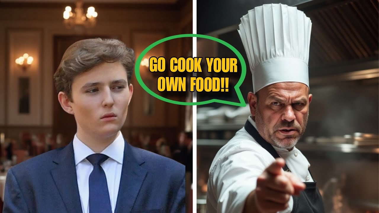 Outline Video Restaurant Chef Refuses to Cook for Barron Trump —What Happens Next Shocks the Entire Staff!