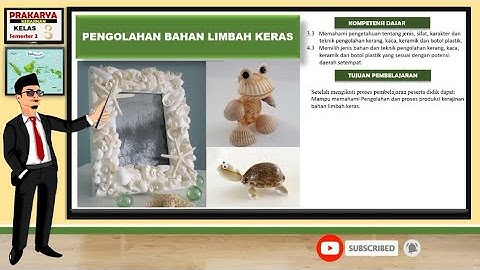 Cangkang kerang, sisik ikan dan tempurung kelapa termasuk limbah