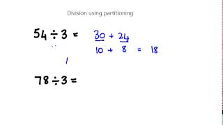 division using partitioning youtube