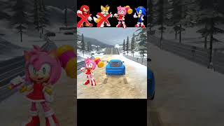 Only Sonic Can Save the Pink Car 🤔😲 #beamngdrive #sonic #usa