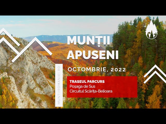 Munții Apuseni: Toamna pe Circuitul Scărița-Belioara - Filmări aeriene 4K #DeasupraMuntilorRomaniei