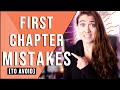 FIRST CHAPTER MISTAKES NEW WRITERS MAKE ✖️ how to write the first chapter in your book