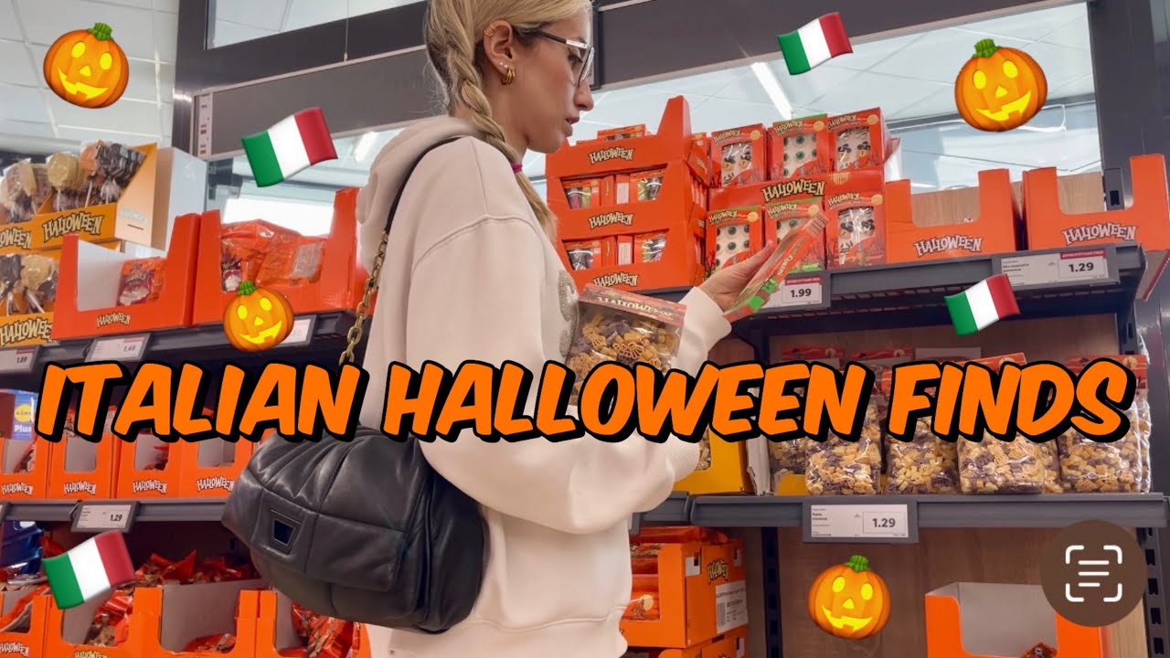 Halloween Shopping in Italian Countryside Supermarkets! What Can You Find? (+ Grocery Hauls) 🎃 VLOG