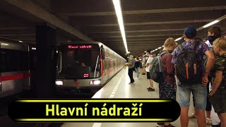 Metro Station Hlavní nádraží - Prague 🇨🇿 - Walkthrough 🚶