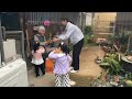 中日家庭vlog/母親節這天、我陪日本婆婆吃了西餐、又帶著孩子們給獨居奶奶送了一盆花