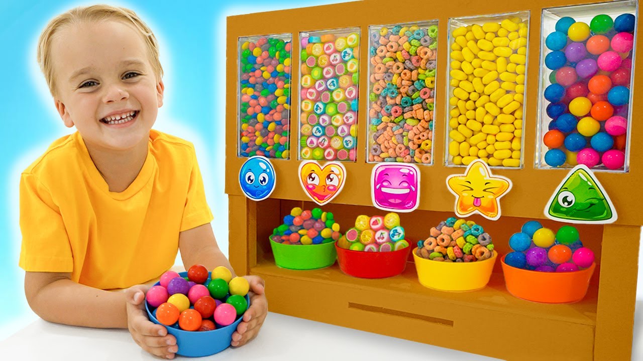 아이들은 달콤한 기계로 바른 행동을 배웁니다!