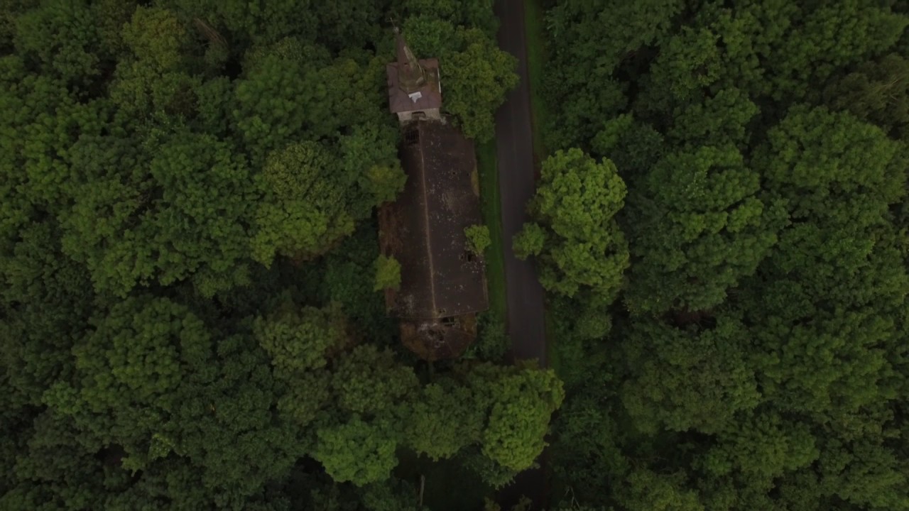 Abandoned church / AERIAL VIEW
