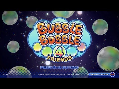 Видео: Bubble Bobble 4 Friends: первая игра, но финал (4 игрока)