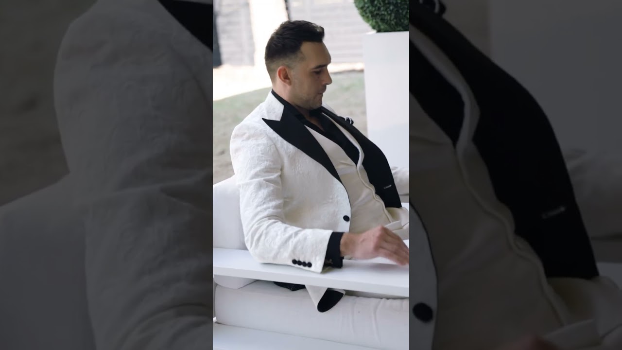 Suit Up in Style with Vanilla & Black Fiore Suit | 