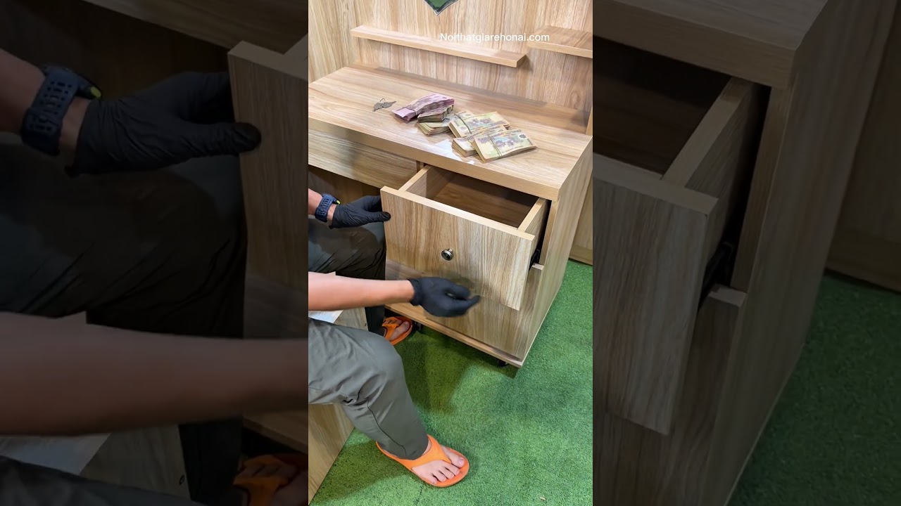 DIY Secret Compartment Vanity Table Idea 