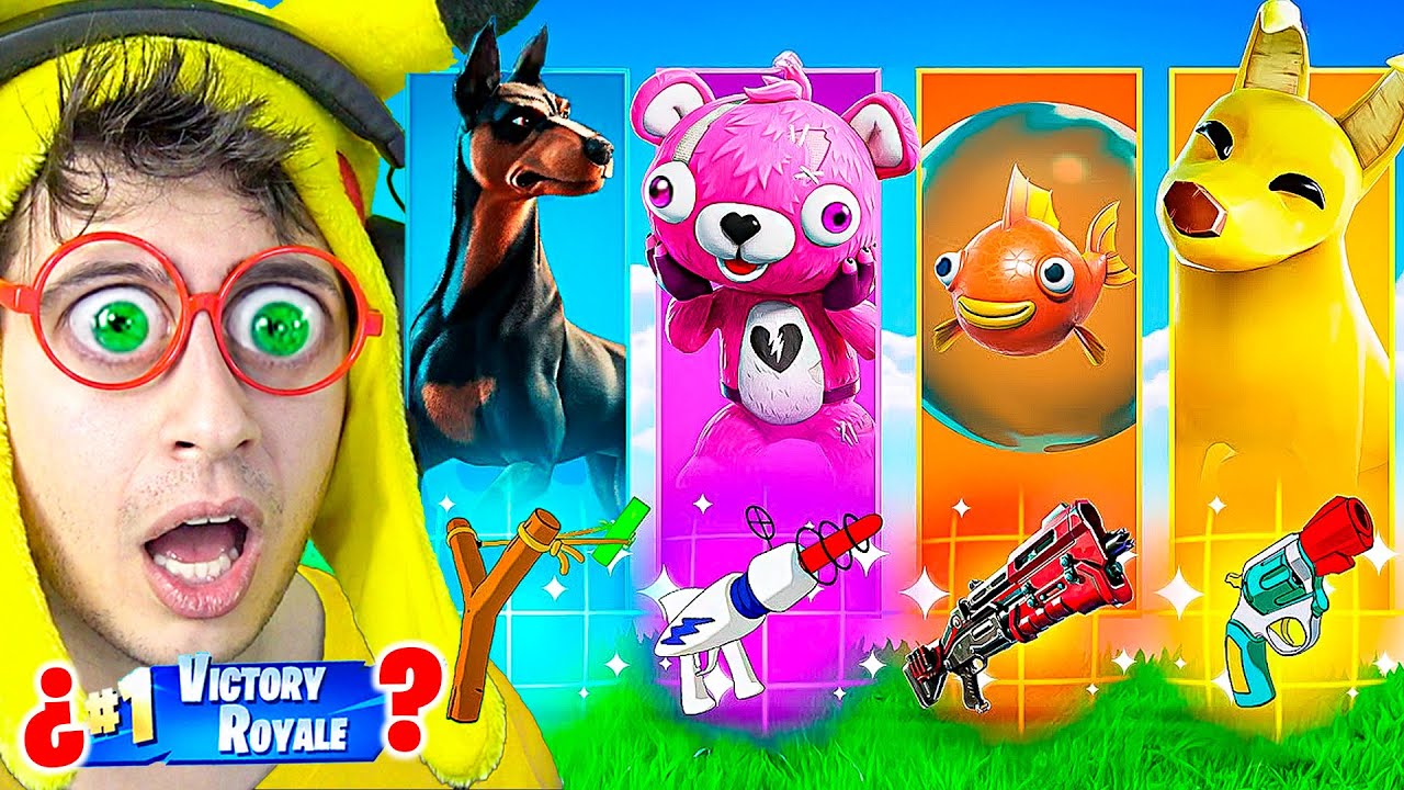 Random Animal Skin Challenge 😹🦖🐰🐟!! (Nuevas Mascotas) - Fortnite