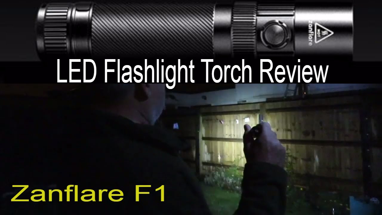 Best LED Flashlight Torch EDC [Everyday Carry] Outdoor & Tactical Zanflare F1 Rechargeable