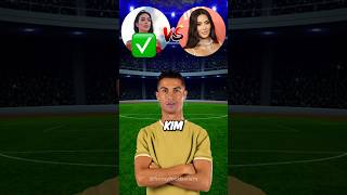 IShowSpeed asks Ronaldo - Georgina Rodriguez vs Kim Kardashian #shorts