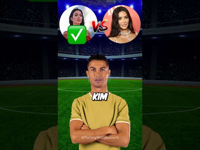 IShowSpeed asks Ronaldo - Georgina Rodriguez vs Kim Kardashian #shorts class=
