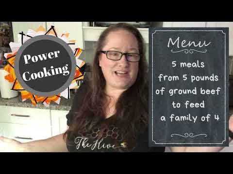 Power Cooking - Ground Beef 5 Make-Ahead Meals - YouTube