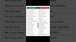 🔥 Basic English vs Advanced English _ Speak Smart English Easily _ Learning Sphere World