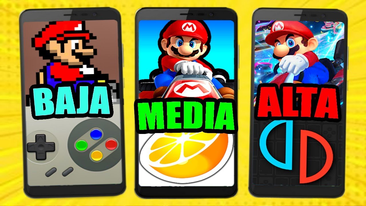 TODOS los MARIO KART para EMULAR en TU CELULAR ANDROID (Según tu GAMA)