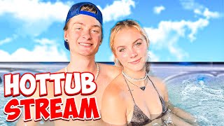 ANNA SHUMATE HOT TUB STREAM! *WE KISSED*