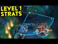 LEVEL 1 TACTICS (Shen 5 Man Taunt, 200 IQ Shaco Invade...)