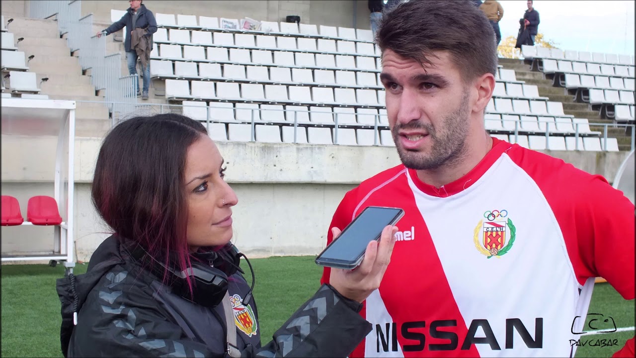 Declaraciones Sergio Juste pie de campo C. E. L'Hospitalet - Cerdanyola F. C.