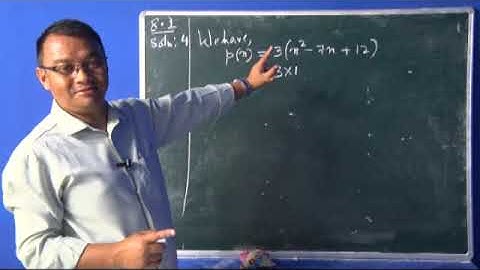 Class-IX Mathematics Chapter 8 - GCD & LCM of Polynomials