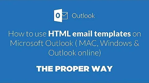 How to use HTML email templates on Microsoft Outlook  MAC, Windows & Outlook online