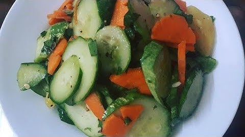 Cách làm salad dưa chuột giòn thơm ngon!