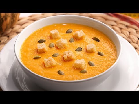 Video: Cómo Hacer Sopa De Puré De Calabaza Y Zanahoria